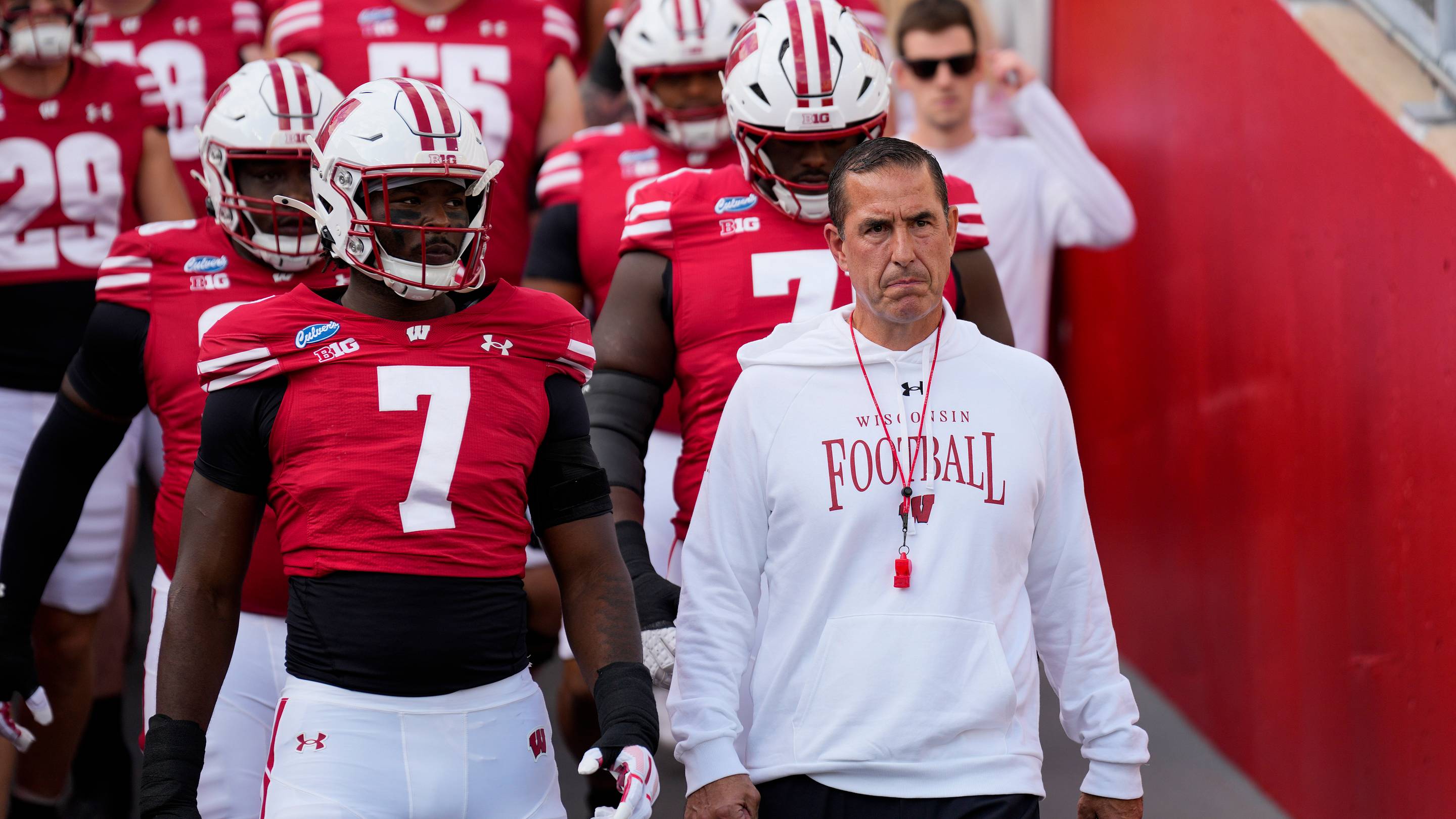 Luke Fickell Names the Offensive Lineman who Must Improve for Wisconsin Football