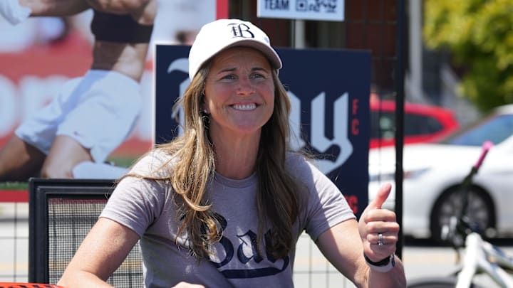 Brandi Chastain is co-founder of Bay FC pro women's soccer squad Brandi Chastain is co-founder of Bay FC pro women's soccer squad
