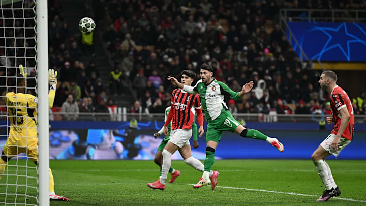 AC Milan v Feyenoord - UEFA Champions League 2024/25 League Knockout Play-off Second Leg
