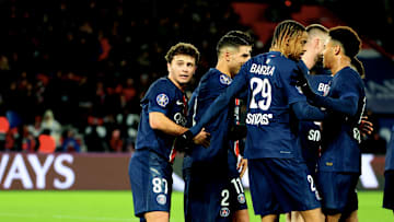 PSG players celebrate vs Toulouse last time out 