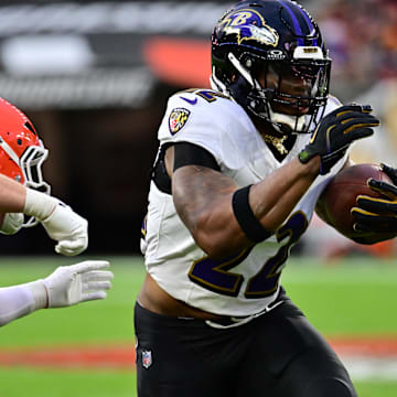 Baltimore Ravens running back Derrick Henry