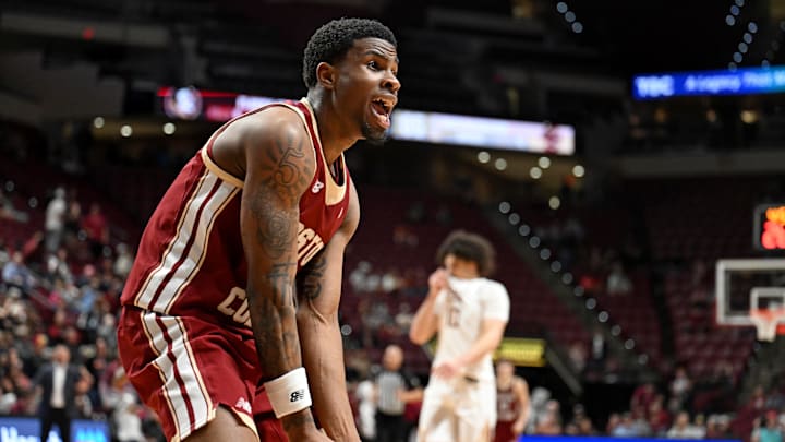 Boston College Eagles guard Fred Payne (5) 