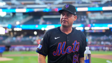 Jul 10, 2024; New York City, New York, USA; New York Mets manager Carlos Mendoza.
