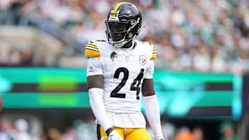 Former Penn State football and current Pittsburgh Steelers cornerback Joey Porter Jr.