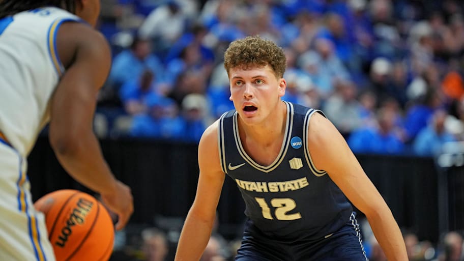 Utah State guard Mason Falslev and the Aggies have a ton of combined experience.