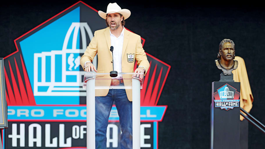 Jared Allen being inducted into the Pro Football Hall of Fame.