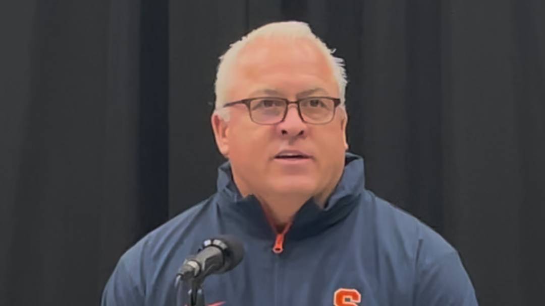 Gary Gait after Syracuse beats Yale 16-15 Gary Gait after Syracuse beats Yale 16-15