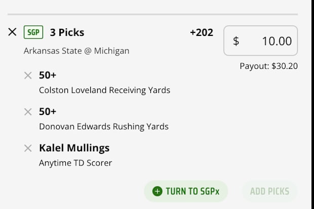 DraftKings Sportsbook Bet