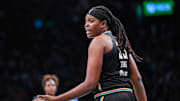 New York Liberty center Jonquel Jones.