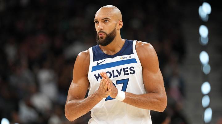 Minnesota Timberwolves center Rudy Gobert (27) during the first half of game five of the first round of the 2026 NBA Playoffs against the San Antonio Spurs at Frost Bank Center on May 12, 2026