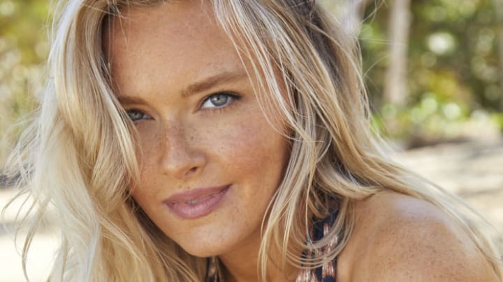 Camille Kostek was photographed by James Macari in the Dominican Republic. 