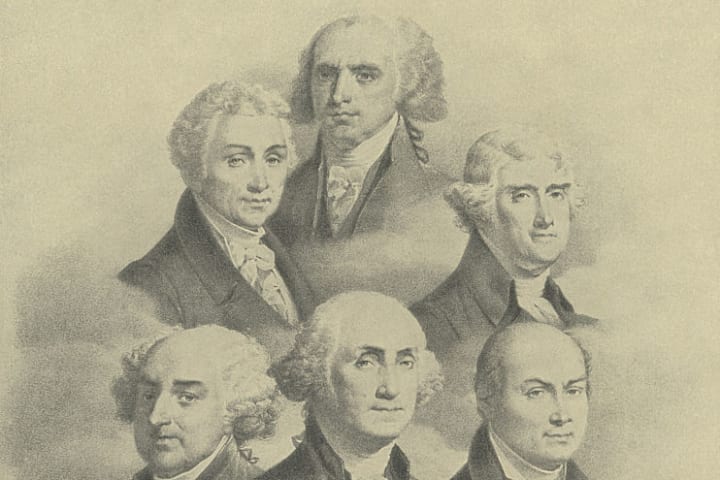 First six presidents of the United State