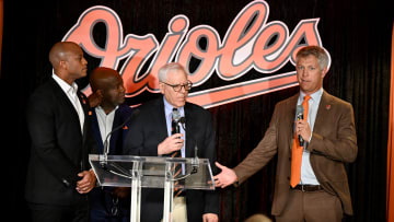 Wes Moore, Rob Long, David Rubenstein, Mike Elias, Baltimore Orioles