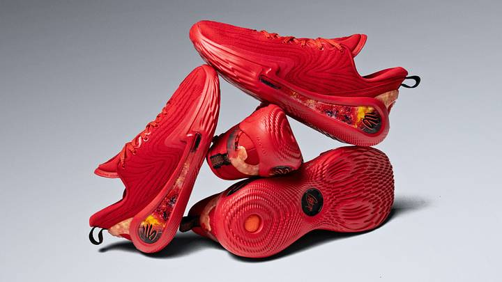 steph curry red shoes