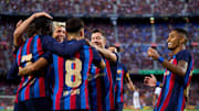 Pedro Gonzalez 'Pedri', Ousmane Dembele, Sergi Roberto, Robert Lewandowski, Raphinha