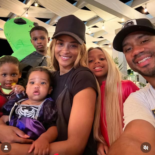 Ciara, Russ, and kids