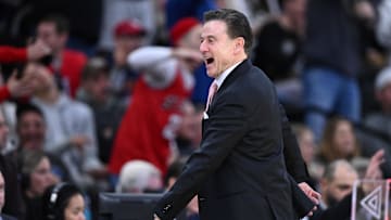Mar 22, 2025; Providence, RI, USA; St. John's basketball head coach Rick Pitino reacts during the second half of a second round men’s NCAA Tournament game against the Arkansas Razorbacks at Amica Mutual Pavilion.