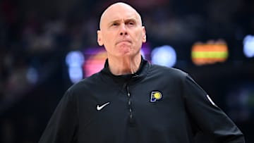 Indiana Pacers head coach Rick Carlisle during an NBA playoff game against the Cleveland Cavaliers.