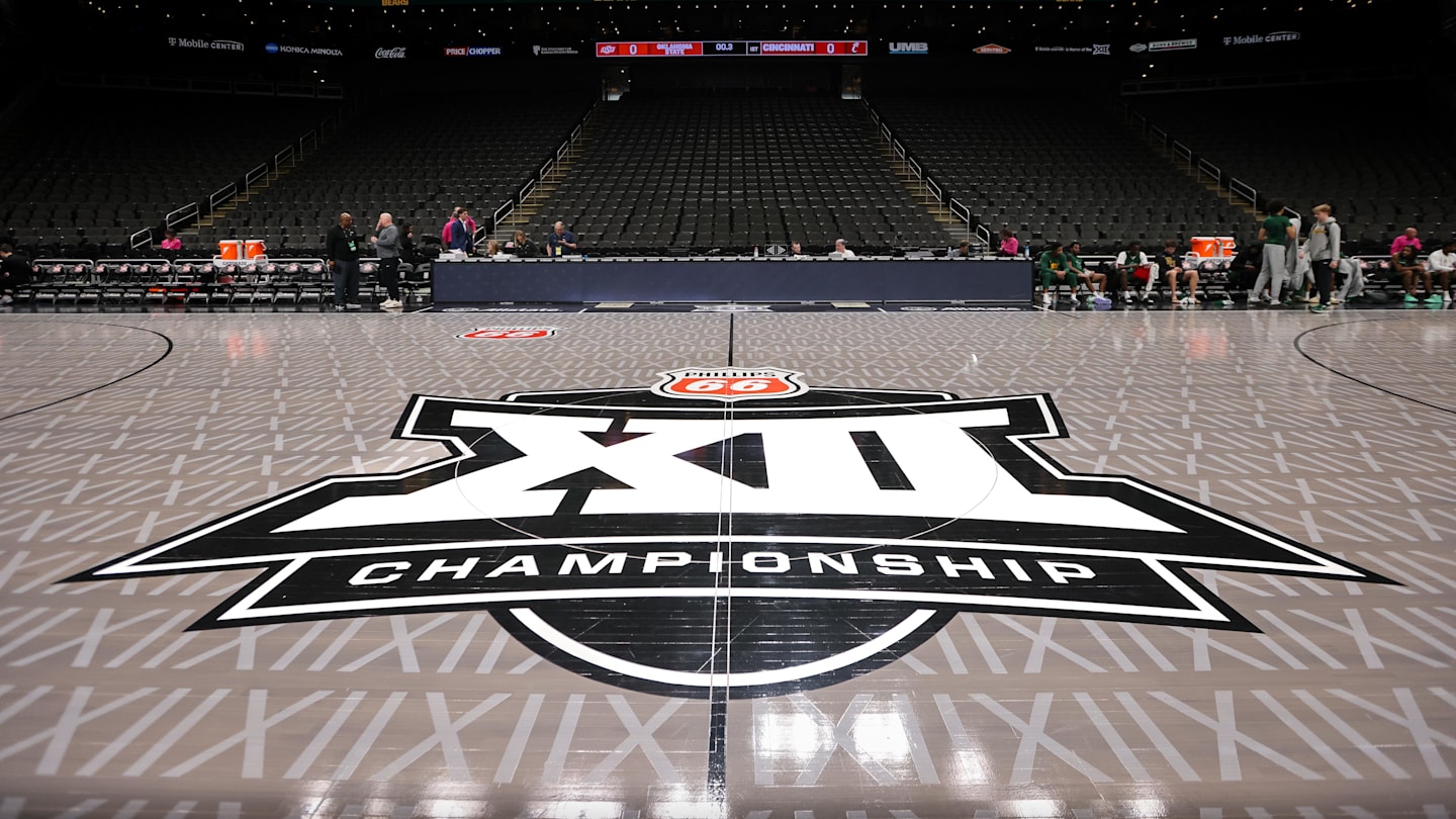 Social Media Erupts Over Big 12 Tournament Basketball Court Design