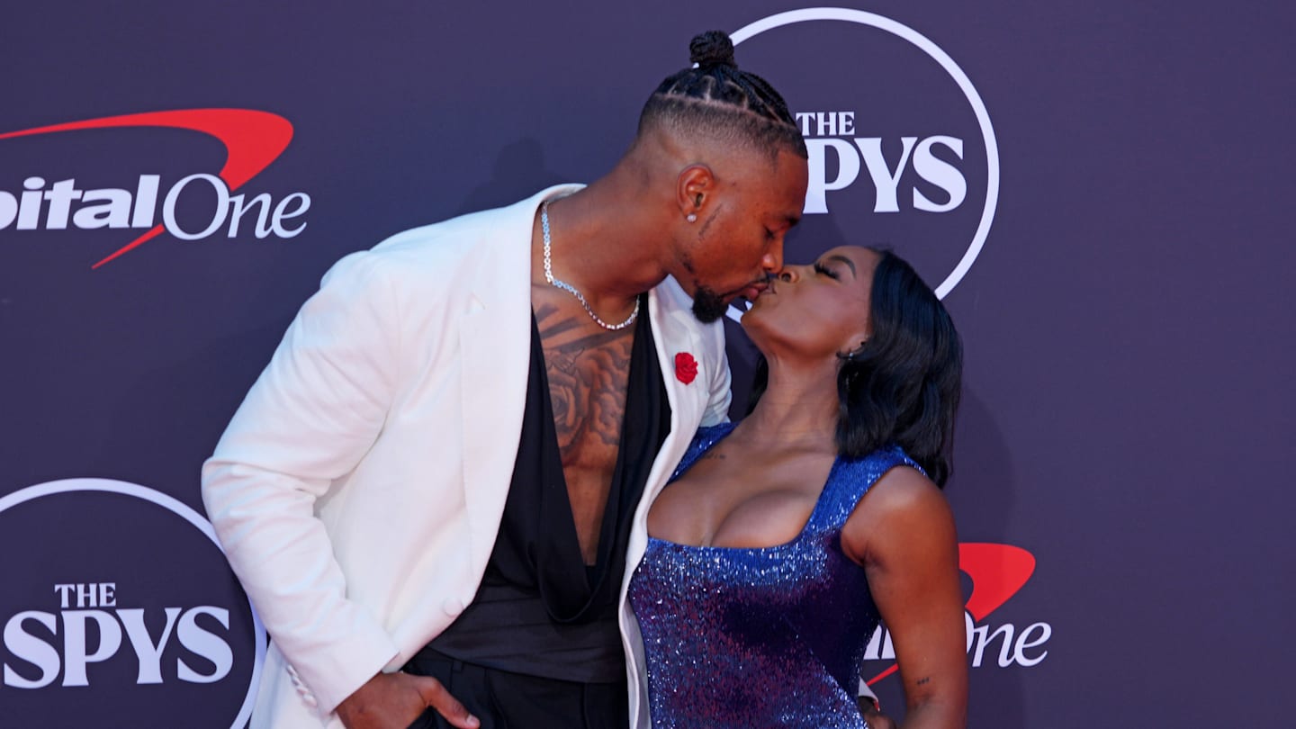 Simone Biles Supports Husband at Chicago Bears Training Camp Amid Madden Teammate Dispute