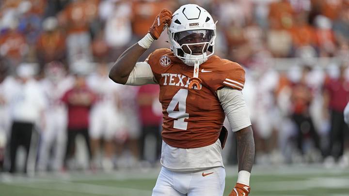 Nov 22, 2025; Austin, Texas, USA; Texas Longhorns defensive back Jelani McDonald