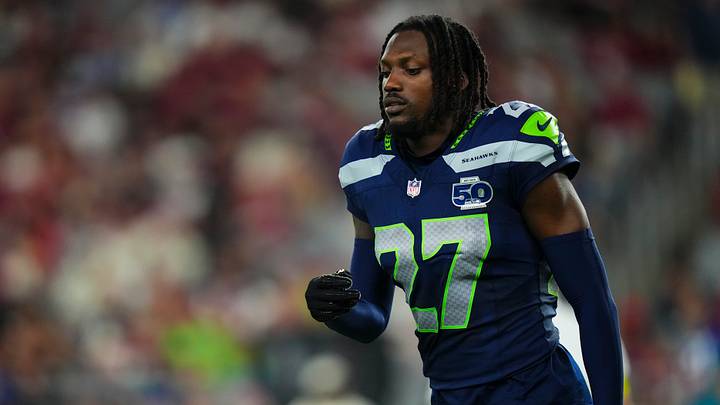 Riq Woolen of the Seattle Seahawks