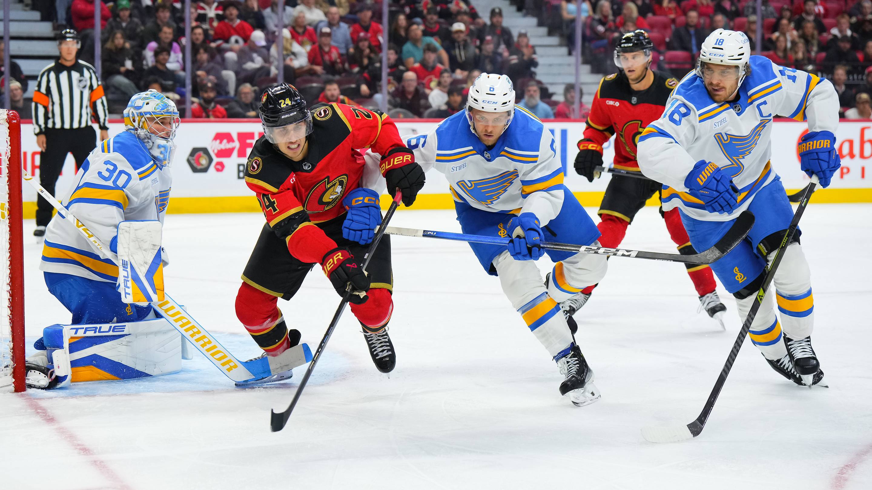 Senators embarrassed on home ice 7-2 against the Blues