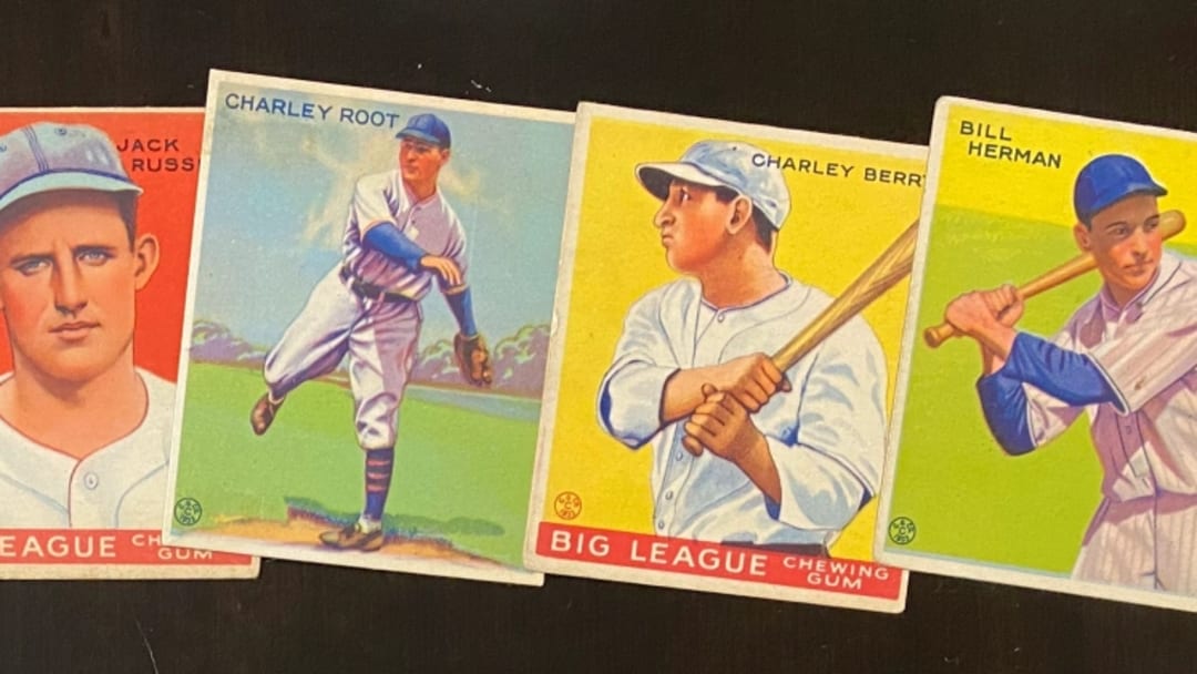 Author's collection of 1933 Goudey cards