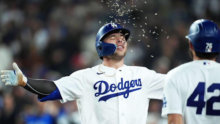 Los Angeles Dodgers designated hitter Dalton Rushing