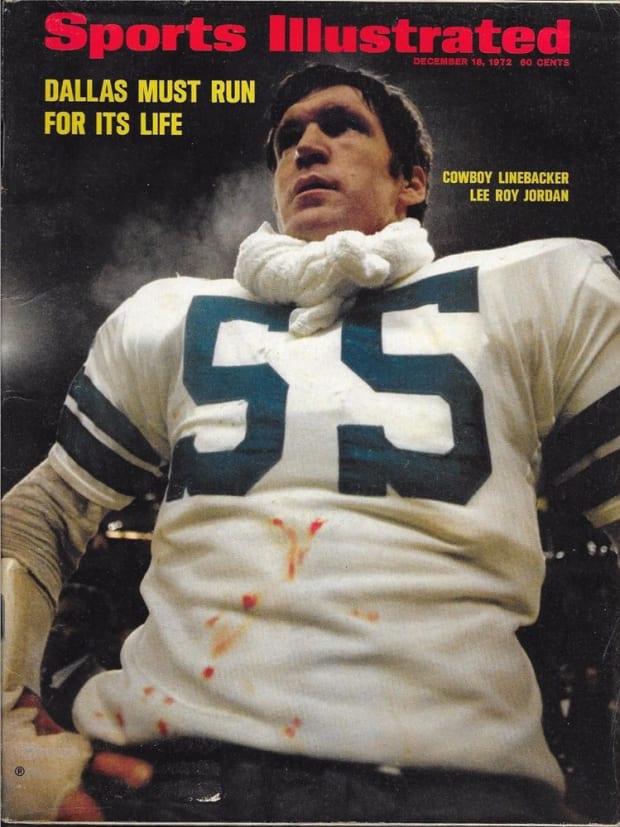 Former Alabama linebacker Lee Roy Jordan on the cover of Sports Illustrated