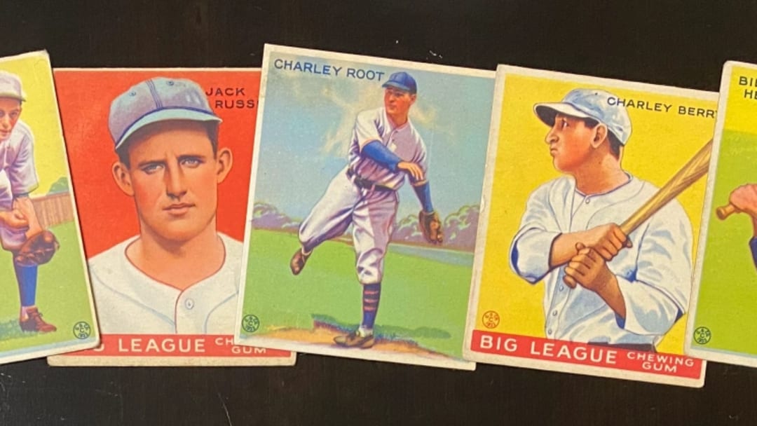 Author's collection of 1933 Goudey cards
