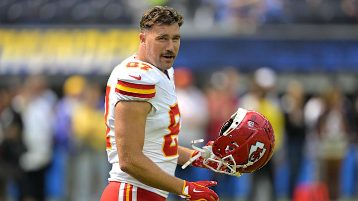 Travis Kelce had his biggest game of the season Sunday, catching seven passes for 89 yards vs. the Chargers.