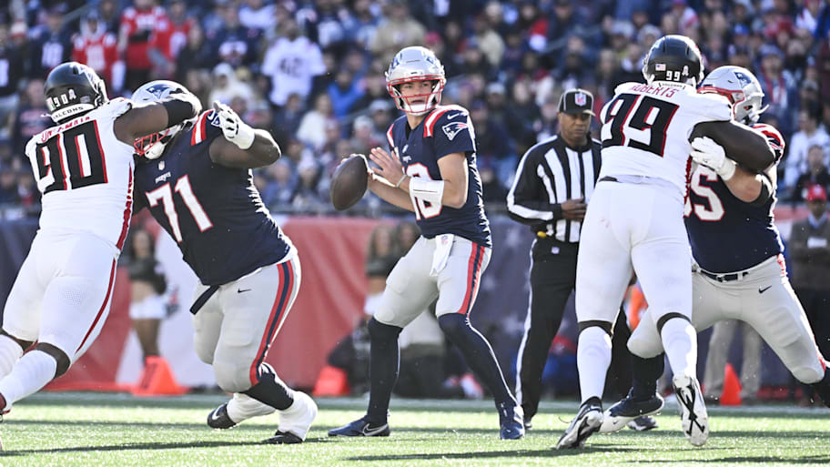 New England Patriots quarterback Drake Maye