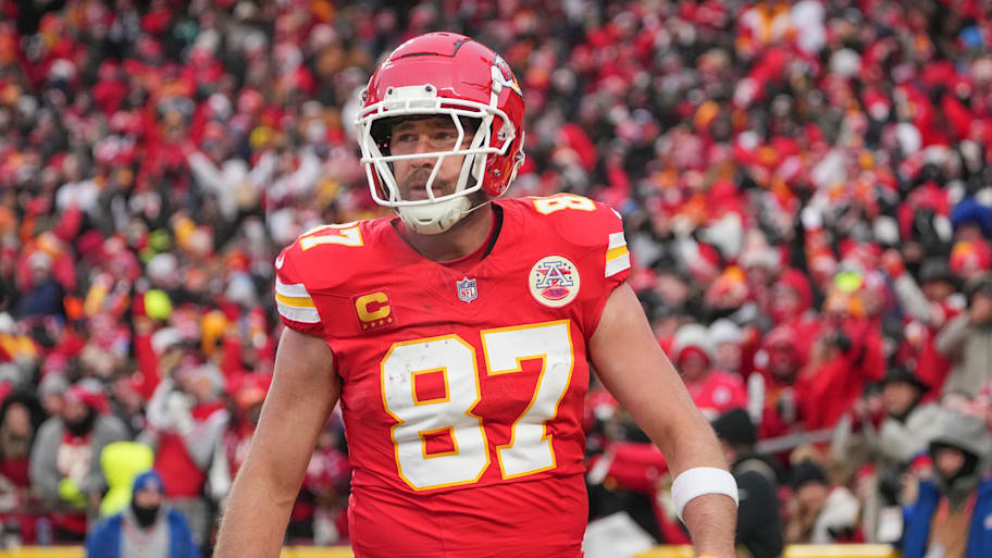 Travis Kelce was the second-highest rated tight end in Madden 26 with a rating of 93 overall. | Denny Medley-Imagn Images