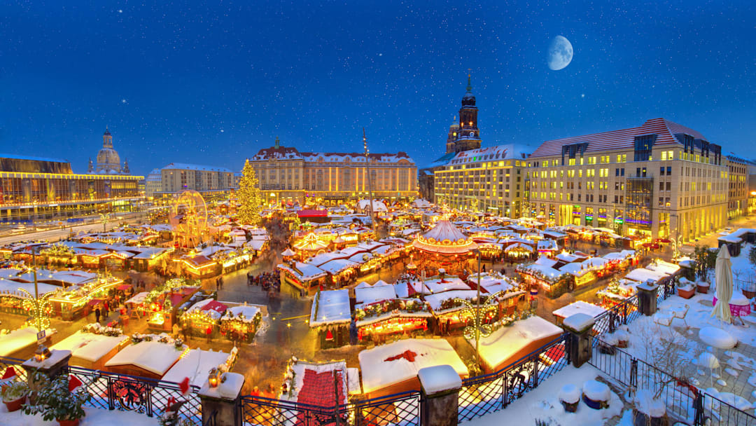 Dresden, Germany, becomes a holiday wonderland every year. Dresden, Germany, becomes a holiday wonderland every year.