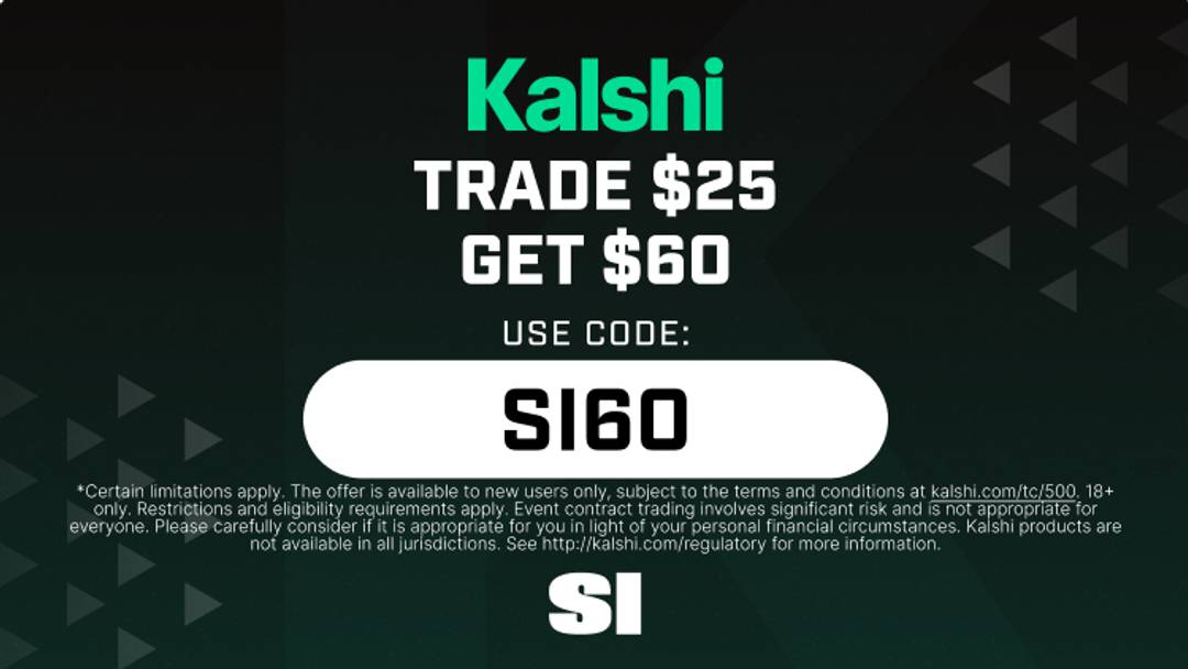 Get a $60 Kalshi promo code bonus for UFC 331 trading. Use code SI60 to earn more than competing offers on prediction market promos.