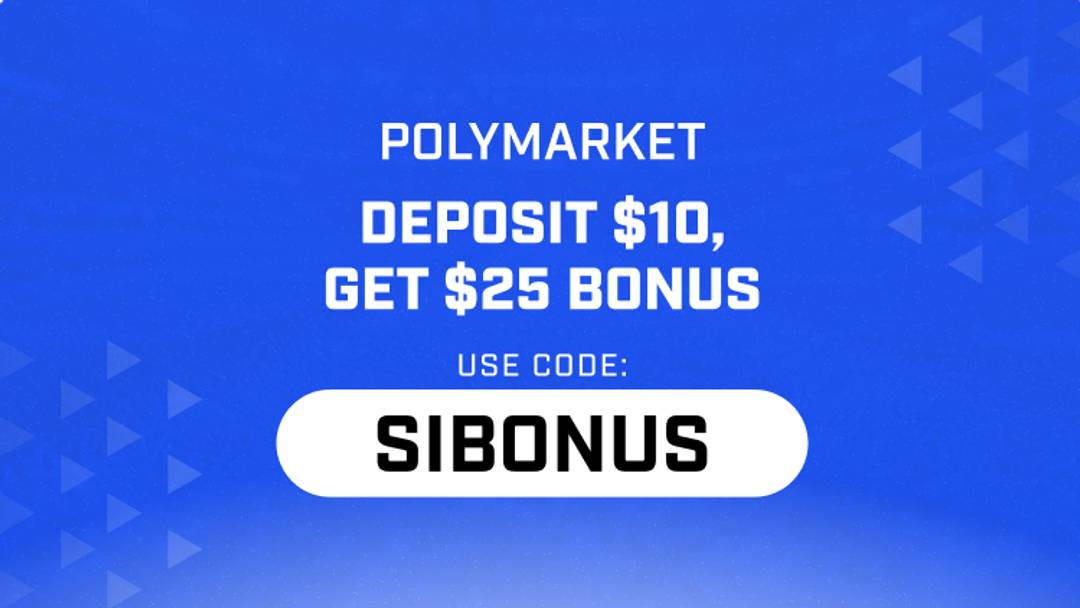 Get a $25 trading bonus with Polymarket promo code SIBONUS for Bills vs. Rams Monday Night Football. Deposit $10 to claim.