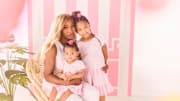 Serena Williams with her daughters Olympia and Adira.