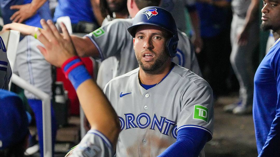 Toronto Blue Jays designated hitter George Springer. Credit: Denny Medley-Imagn Images Toronto Blue Jays designated hitter George Springer. Credit: Denny Medley-Imagn Images