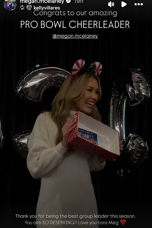 Dallas Cowboys cheerleader celebrates Pro Bowl selection in slick ...