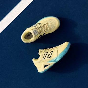 The New Balance Coco Delray in the "Miami Open - Yellow" colorway.