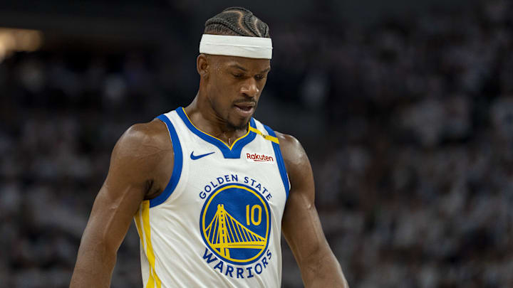 Jimmy Butler had just 14 points on nine shots in the Warriors' Game 4 loss. Jimmy Butler had just 14 points on nine shots in the Warriors' Game 4 loss.