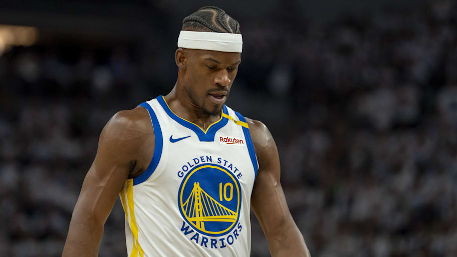 Jimmy Butler had just 14 points on nine shots in the Warriors' Game 4 loss.  | Jesse Johnson-Imagn Images