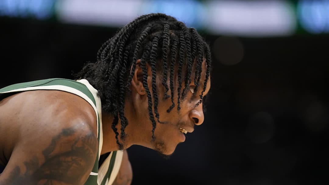 Milwaukee Bucks guard Kevin Porter Jr. (7) during the game against the Cleveland Cavaliers at Fiserv Forum on February 25, 2026.