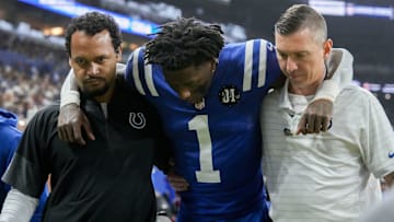 Colts cornerback Sauce Gardner is believed to have suffered a calf strain.