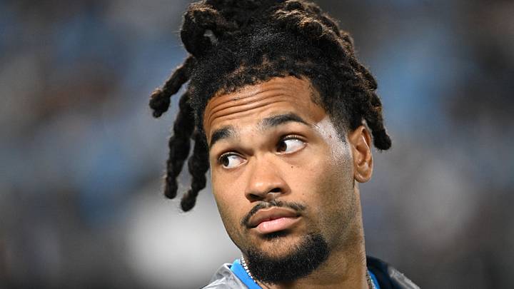 Carolina Panthers running back Jonathon Brooks 
