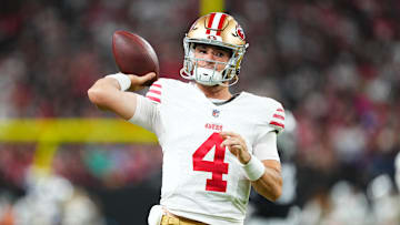 San Francisco 49ers quarterback Tanner Mordecai (4)