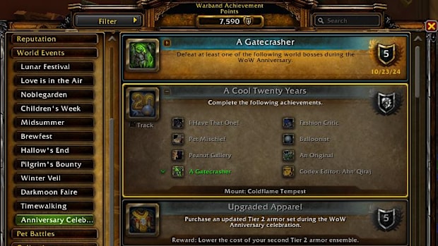 How to unlock the World of Warcraft 20th Anniversary Mount