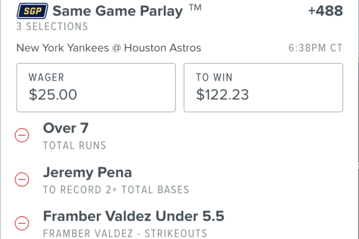 fanduel same game parlay cash out