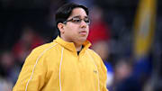 McNeese State Cowboys manager Amir Khan before a second round men’s NCAA Tournament game against the Purdue Boilermakers at Amica Mutual Pavilion.